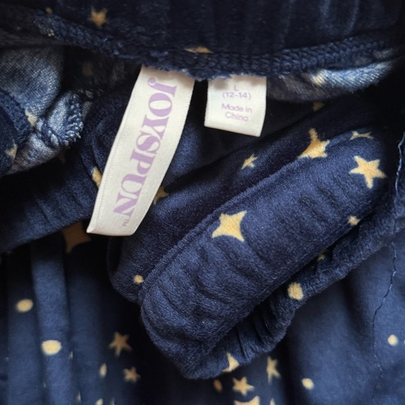 Joyspun Twinkle Navy Velour Velvet Womens Top Medium & Match Jogger Pants Large - Picture 15 of 16